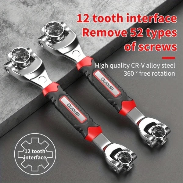 1 pic All-in-One 52-in-1 Rotating Universal Wrench with Non-Slip Design