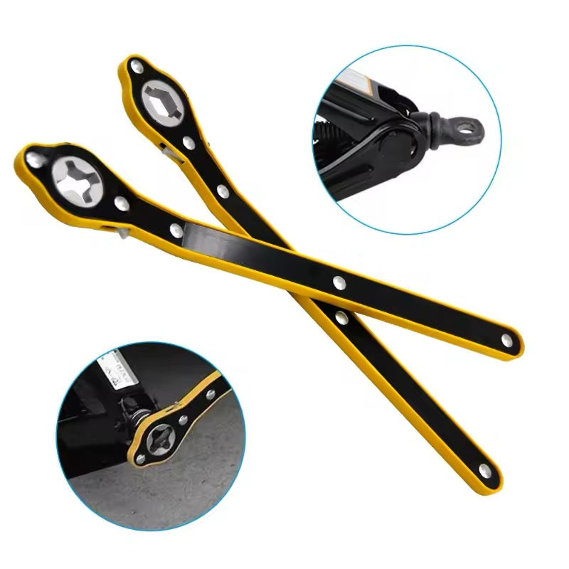 Advanced Pro Auto Labor-Saving Ratchet Wrench & Tire Jack Removal Tool – Cross Car Rocker Arm