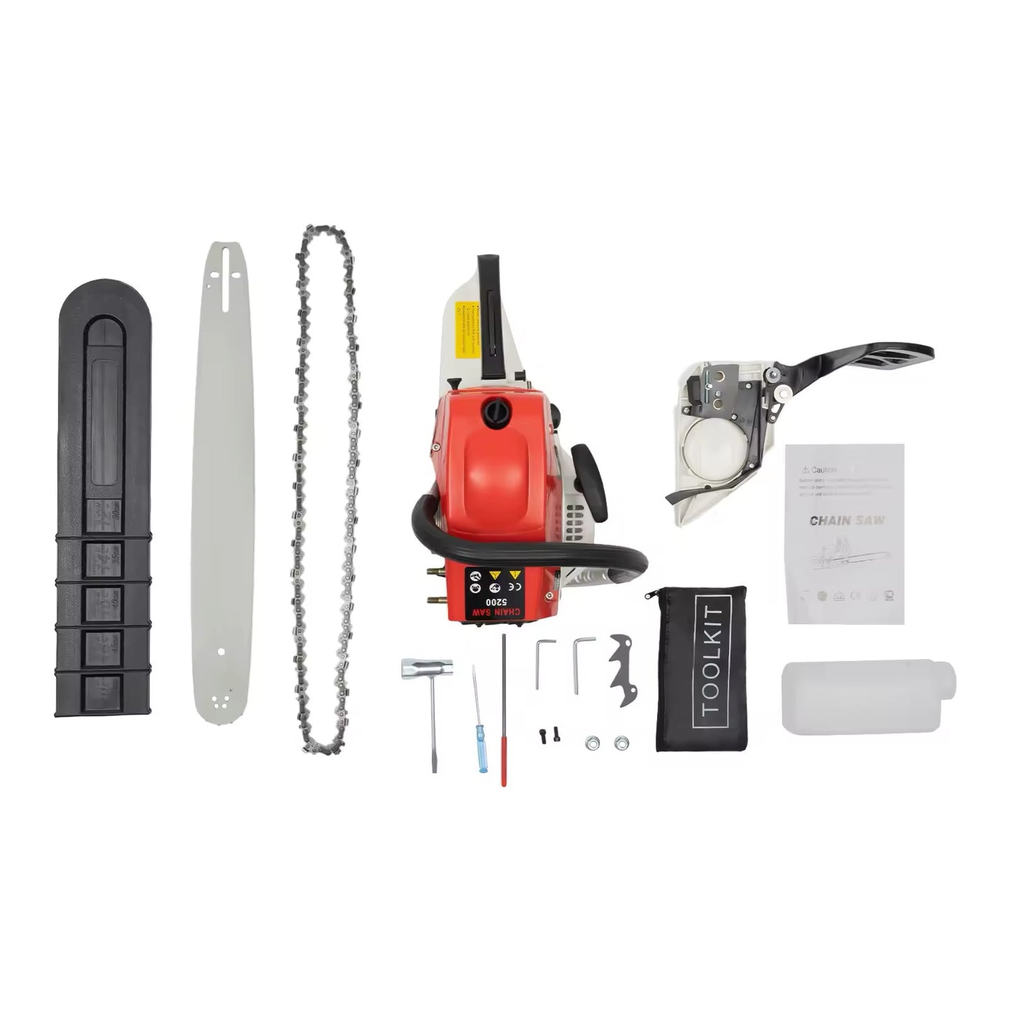 20-Inch 52cc Gas-Powered Chainsaw – Cordless Petrol Chainsaw for Wood Cutting & Garden Use