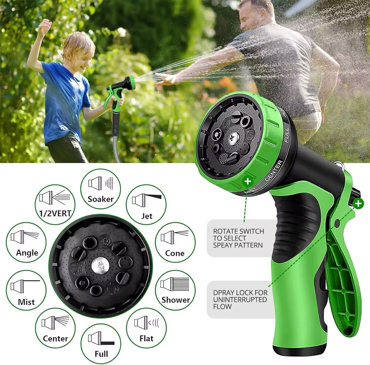 100ft Stainless Steel Garden Hose - Flexible, Kink-Free Metal Water Hose for Outdoor Use, RV
