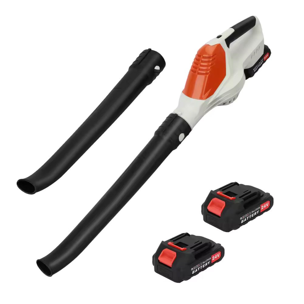 Powerful 24V Cordless Leaf Blower – Handheld Electric Blower with 2 Batteries & Charger for Lawn Care & Yard Cleanup