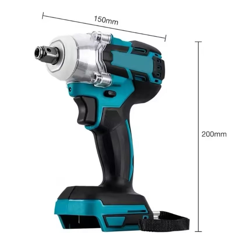 Brushless Cordless Impact Wrench – 3000N Compatible with Makita 18V Battery | Power Tool & Hand Drill