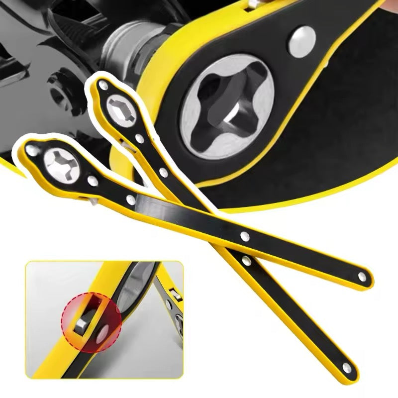 Advanced Pro Auto Labor-Saving Ratchet Wrench & Tire Jack Removal Tool – Cross Car Rocker Arm